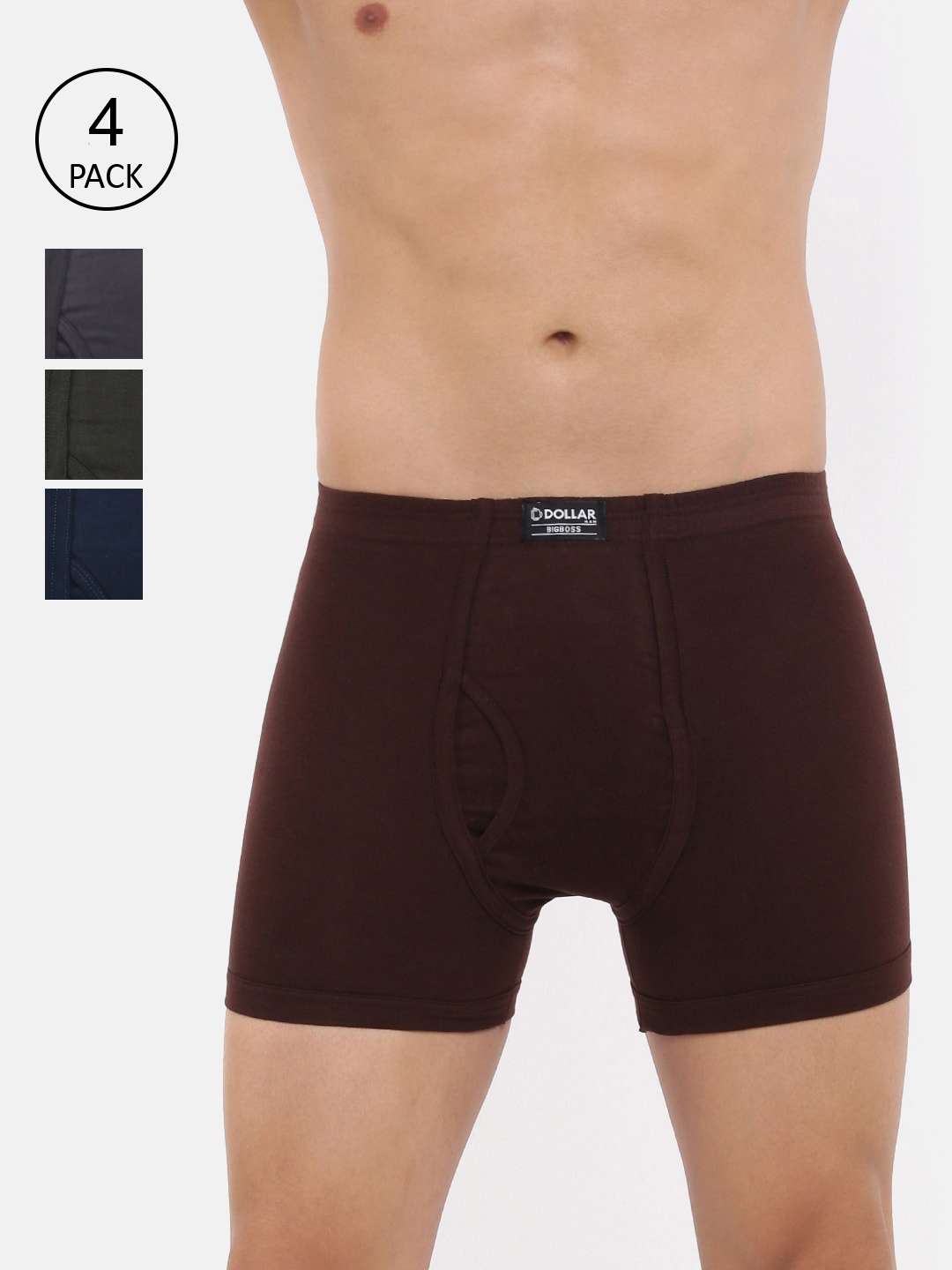 Dollar Bigboss Men Pack of 4 Combed Cotton Plush-Backed Waistband Trunk MBTR-02, Assorted
Dollar Bigboss Men Pack of 4 Combed Cotton Plush-Backed Waistband Trunk MBTR-02, Assorted