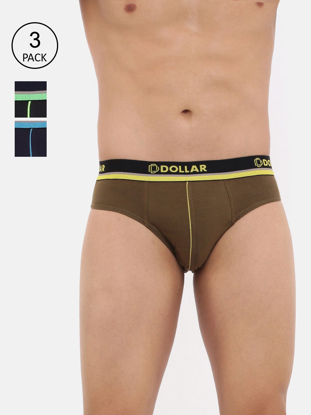 Dollar Bigboss Men Pack of 3 Solid Super Combed Cotton Briefs MBBR-12-GLOBRF-PO3-CO2, Assorted
Dollar Bigboss Men Pack of 3 Solid Super Combed Cotton Briefs MBBR-12-GLOBRF-PO3-CO2, Assorted