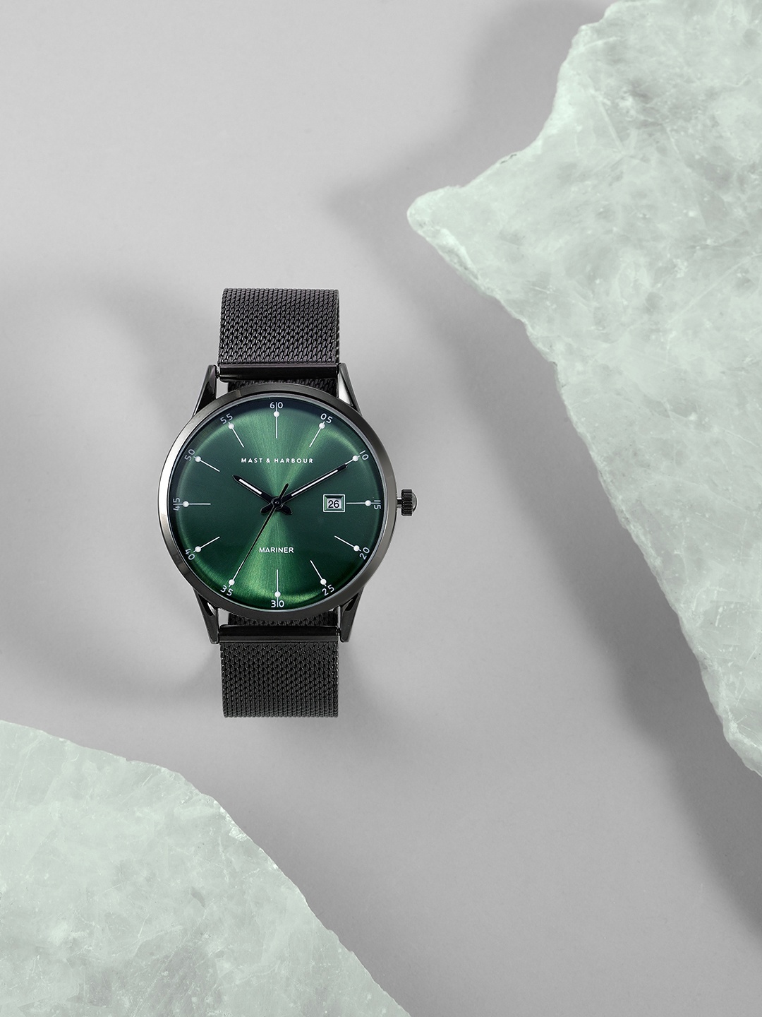 Mast & Harbour Men Green Dial & Bracelet Style Straps Analogue Watch MFB-PN-W1186G
Mast & Harbour Men Green Dial & Bracelet Style Straps Analogue Watch MFB-PN-W1186G