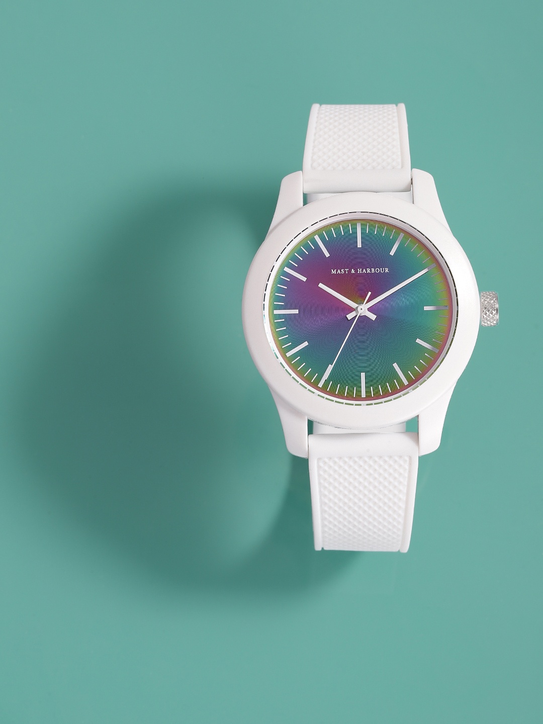 Mast & Harbour Unisex Multicoloured Dial & White Straps Analogue Watch-MFB-PN-DK2884, Multi
Mast & Harbour Unisex Multicoloured Dial & White Straps Analogue Watch-MFB-PN-DK2884, Multi