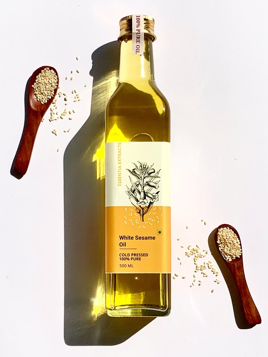 ESSENTIA EXTRACTS Set of 2 Cold-Pressed Coconut Oil & Sesame Oil, 1000ml (500ml +500ml), Transparent
ESSENTIA EXTRACTS Set of 2 Cold-Pressed Coconut Oil & Sesame Oil, 1000ml (500ml +500ml), Transparent