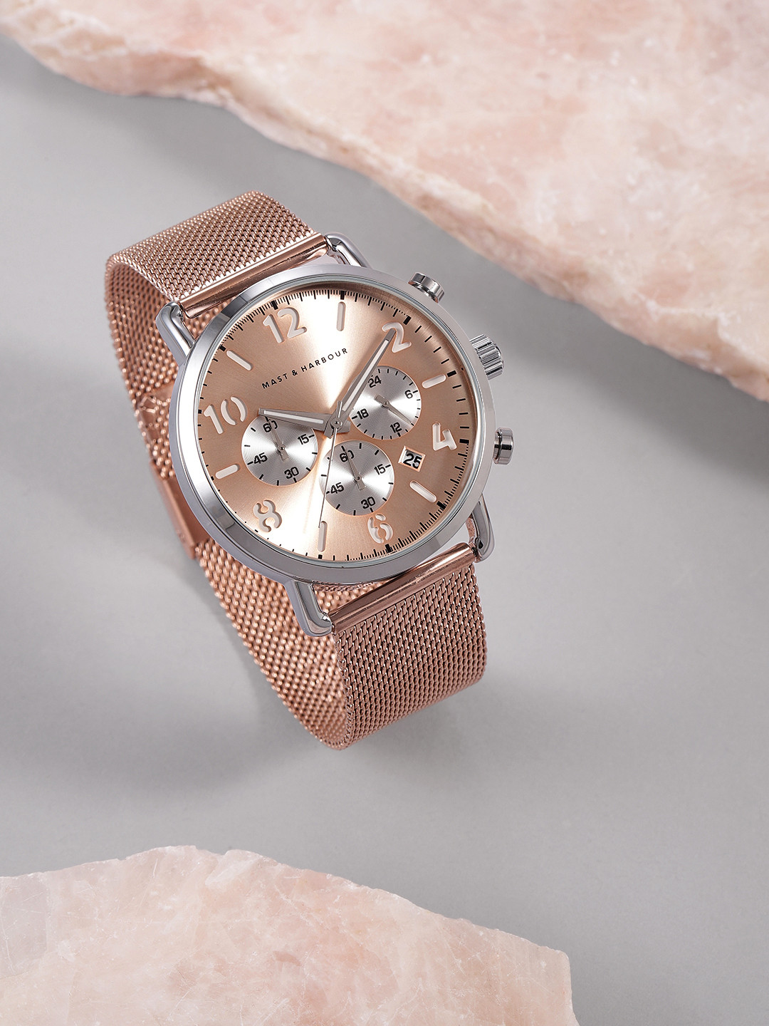 Mast & Harbour Men Rose Gold-Toned Dial & Straps Analogue Watch- MFB-PN-W4138G
Mast & Harbour Men Rose Gold-Toned Dial & Straps Analogue Watch- MFB-PN-W4138G