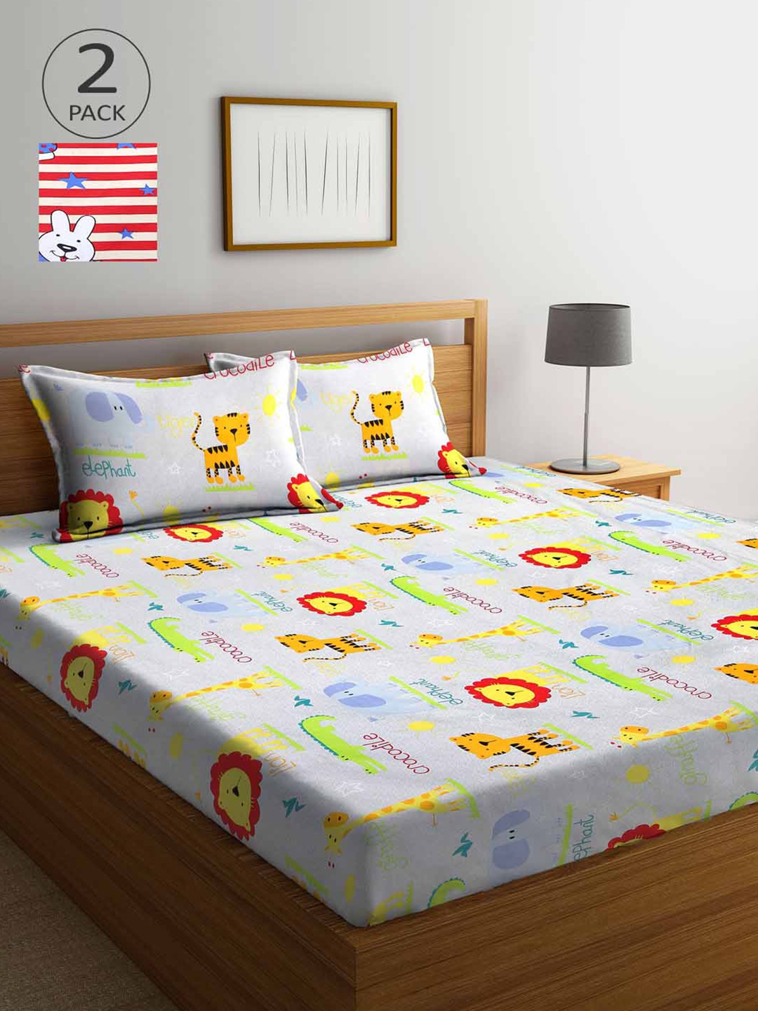 Arrabi Red & Off White Cartoon Characters 300 TC 2 King Bedsheet with 4 Pillow Covers
Arrabi Red & Off White Cartoon Characters 300 TC 2 King Bedsheet with 4 Pillow Covers