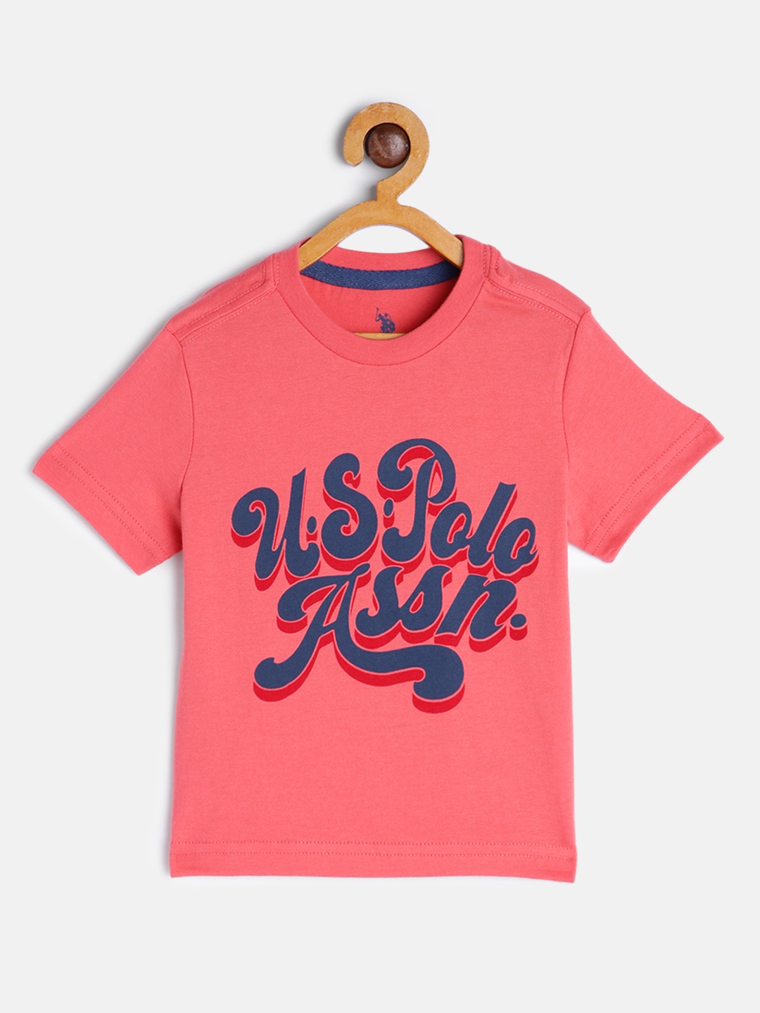 U.S. Polo Assn. Kids Boys Pink Typography Printed Round Neck Pure Cotton T-shirt
U.S. Polo Assn. Kids Boys Pink Typography Printed Round Neck Pure Cotton T-shirt