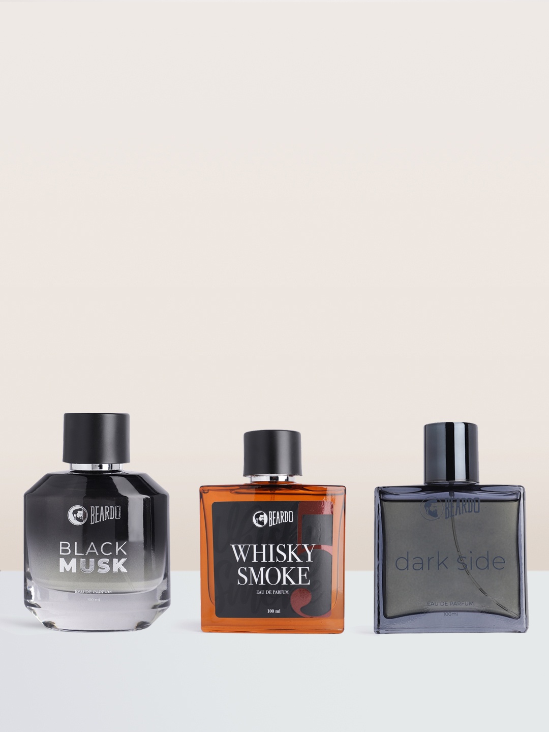 Beardo Set of Whisky Smoke, Black Musk & Dark Side Eau De Parfum 100 ml Each, Multi
Beardo Set of Whisky Smoke, Black Musk & Dark Side Eau De Parfum 100 ml Each, Multi