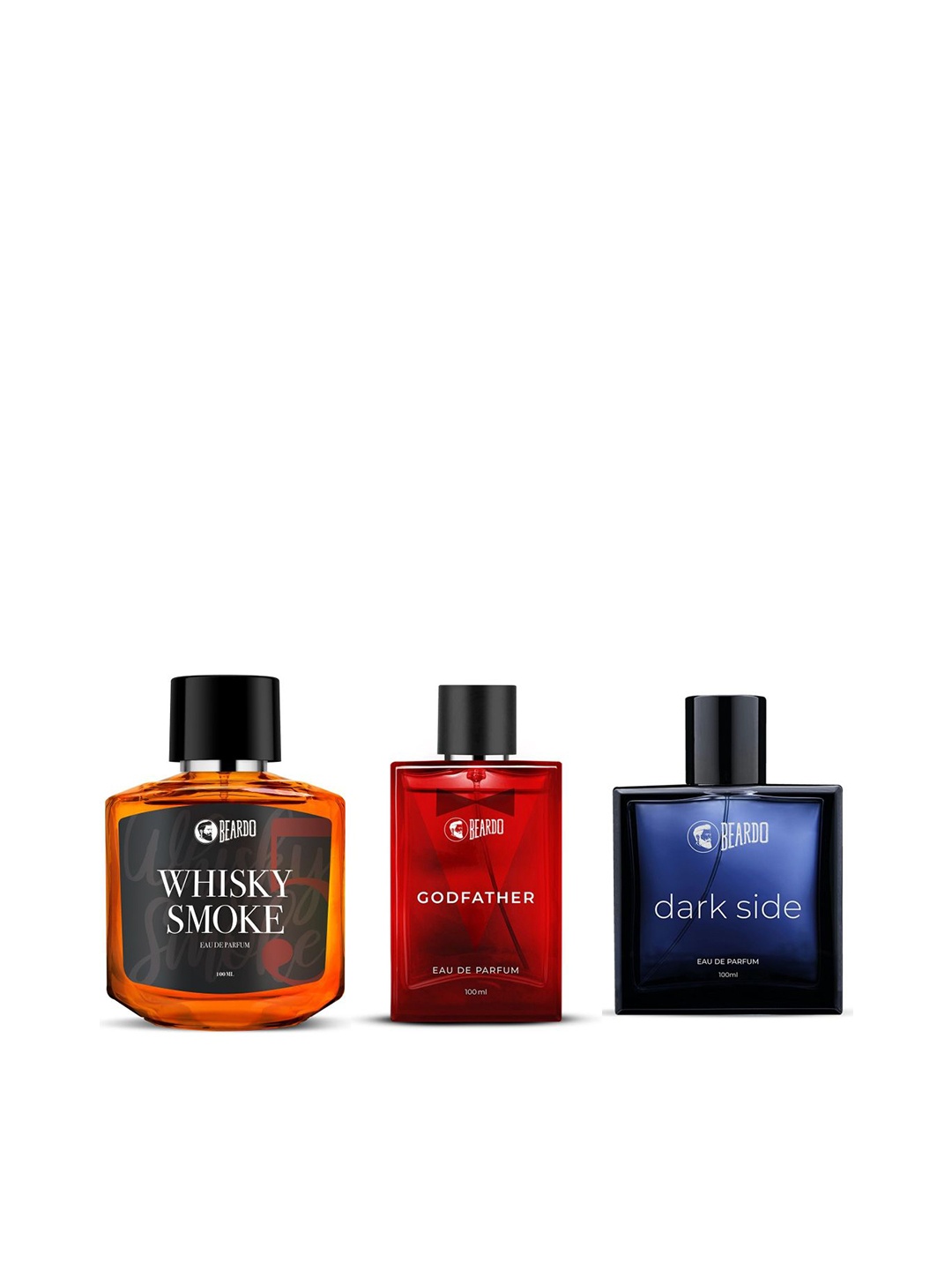 BEARDO Men Set of Whisky Smoke + Godfather + Dark Side Eau De Parfum - 100 ml Each, Red
BEARDO Men Set of Whisky Smoke + Godfather + Dark Side Eau De Parfum - 100 ml Each, Red