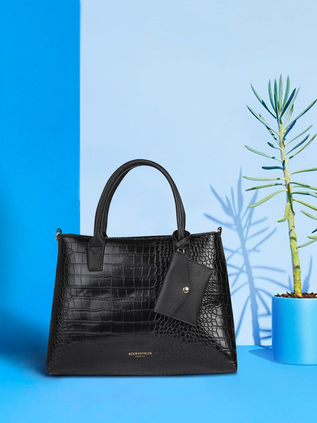 Accessorize London Women Faux Leather Black Caroline Handheld Bag
Accessorize London Women Faux Leather Black Caroline Handheld Bag