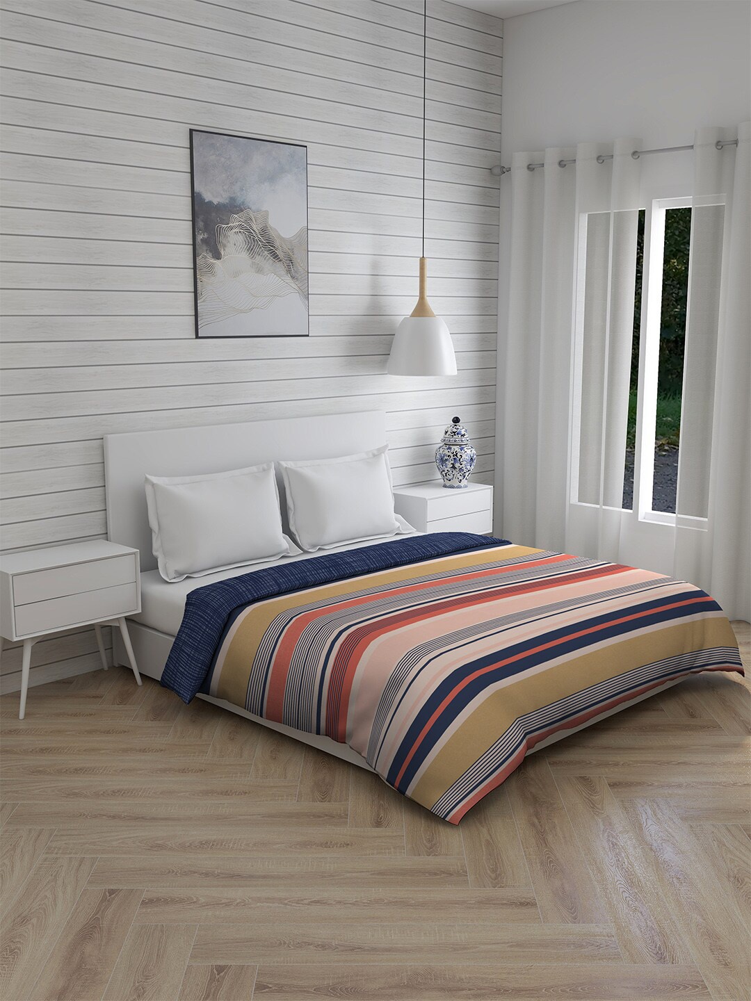 Boutique Living India Orange & Blue Striped AC Room 120 GSM Double Bed Comforter
Boutique Living India Orange & Blue Striped AC Room 120 GSM Double Bed Comforter