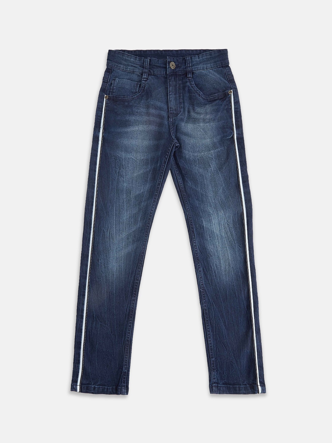Pantaloons Junior Boys Blue Tapered Fit Light Fade Jeans