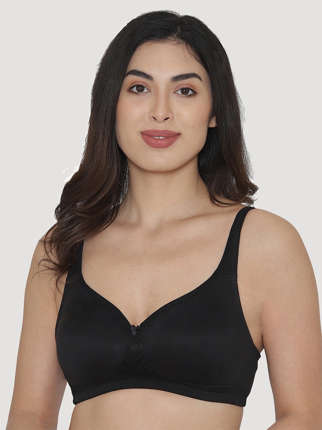 MAASHIE Black Full Coverage T-shirt Bra