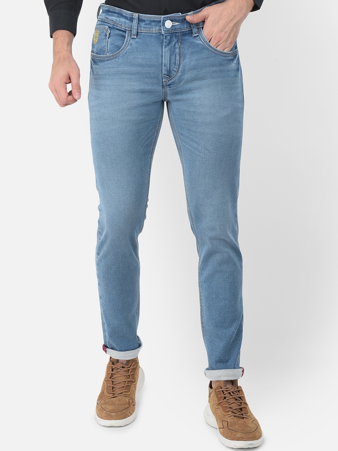 Canary London Men Blue Smart Skinny Fit Low-Rise Heavy Fade Embroidered Stretchable Jeans
Canary London Men Blue Smart Skinny Fit Low-Rise Heavy Fade Embroidered Stretchable Jeans