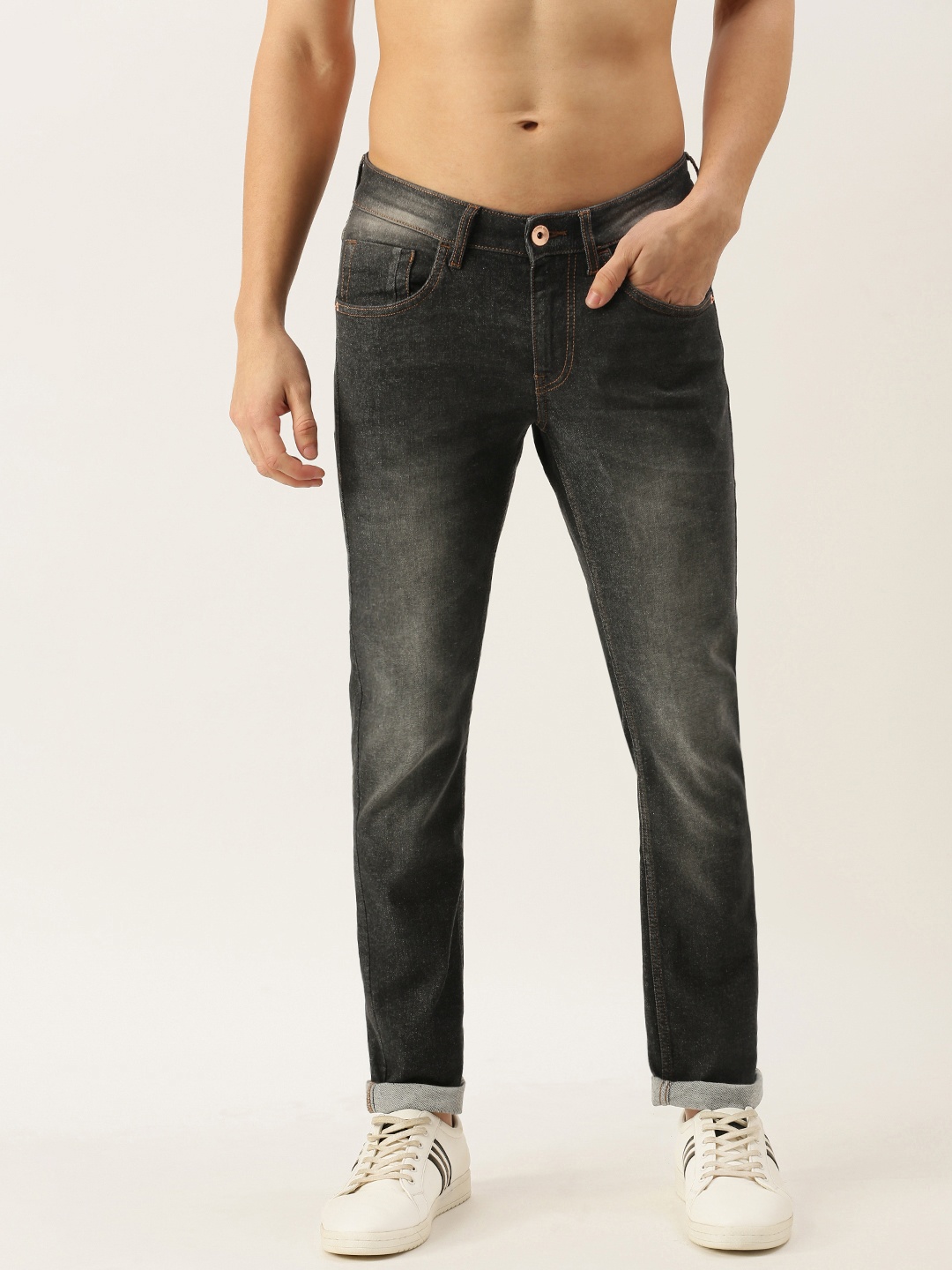 Flying Machine Men Black Skinny Fit Low-Rise Heavy Fade Stretchable Jeans
Flying Machine Men Black Skinny Fit Low-Rise Heavy Fade Stretchable Jeans