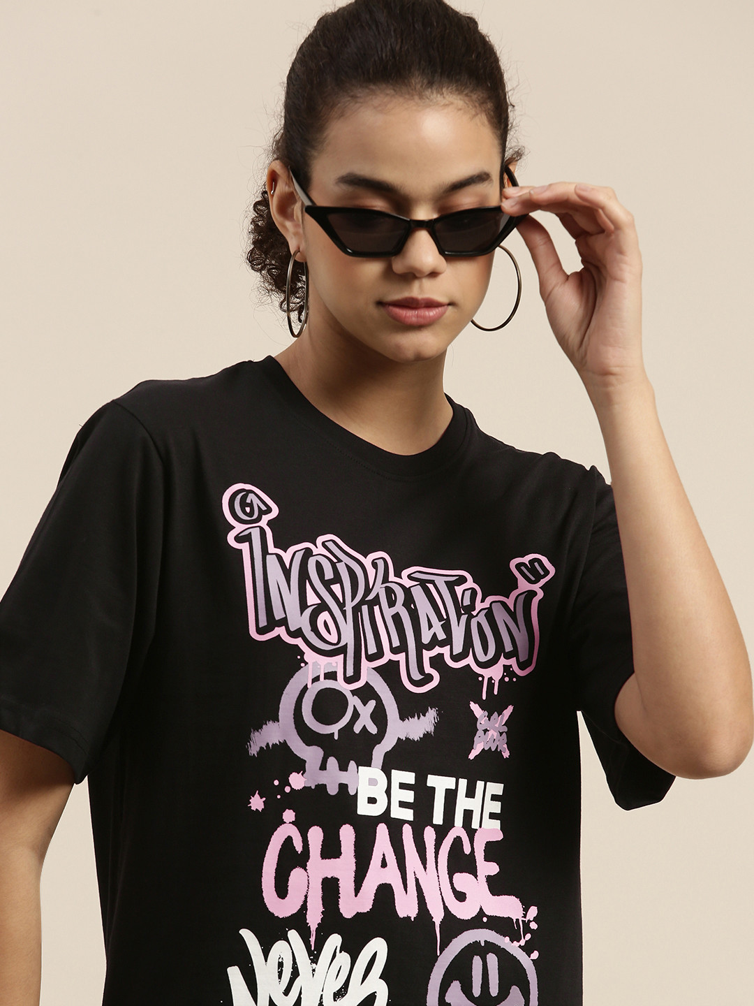 DILLINGER Women Black Typography Printed Pure Cotton OversizedT-shirt
DILLINGER Women Black Typography Printed Pure Cotton OversizedT-shirt