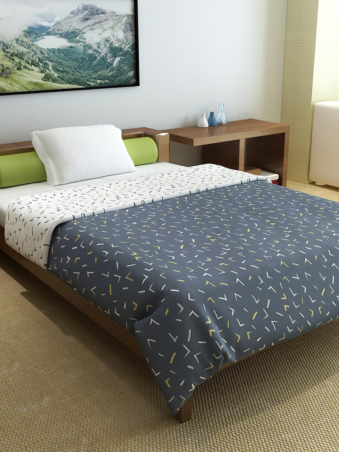 Divine Casa Navy Blue & White Geometric Microfiber AC Room 150 GSM Single Bed Comforter
Divine Casa Navy Blue & White Geometric Microfiber AC Room 150 GSM Single Bed Comforter