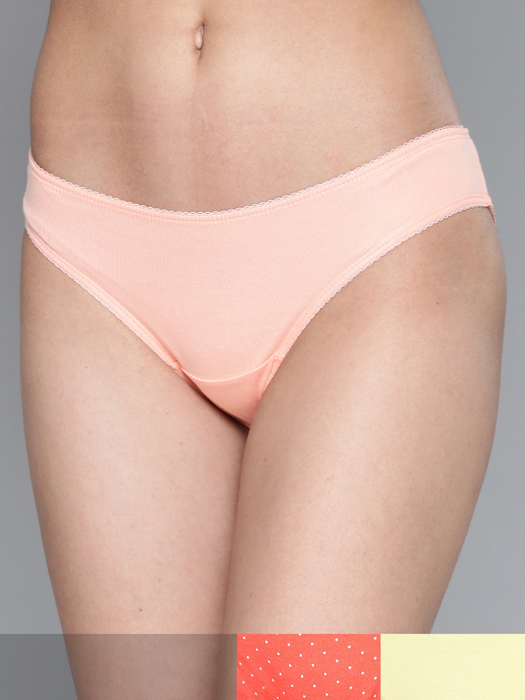 Mast & Harbour Women Pack of 3 Pure Cotton Bikini Briefs MNH-PRT-BIK-NEW-010-A, Yellow
Mast & Harbour Women Pack of 3 Pure Cotton Bikini Briefs MNH-PRT-BIK-NEW-010-A, Yellow