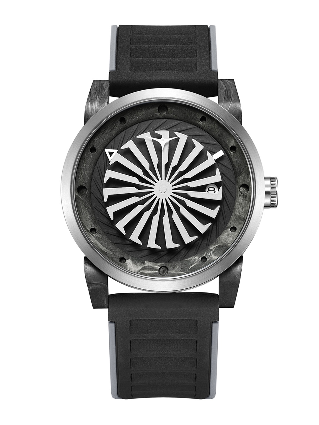 ZINVO Men Grey Brass Dial & Black Leather Textured Straps Analogue Automatic Motion Powered Watch 260
ZINVO Men Grey Brass Dial & Black Leather Textured Straps Analogue Automatic Motion Powered Watch 260