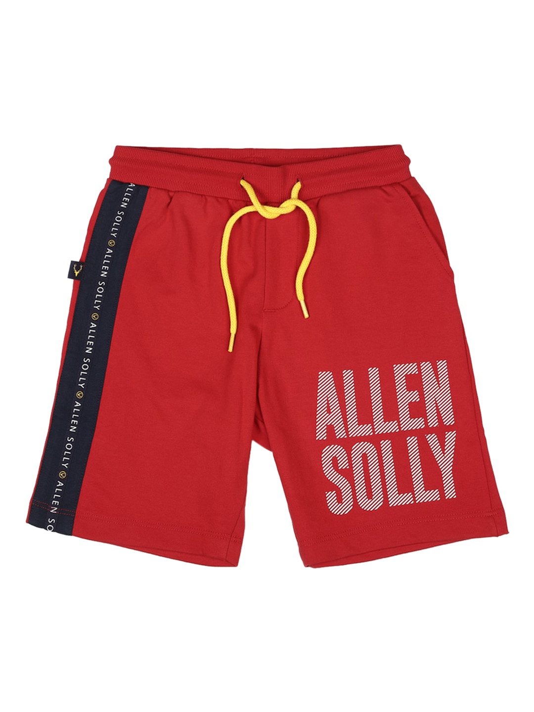 Allen Solly Junior Boys Red Printed Pure Cotton Shorts