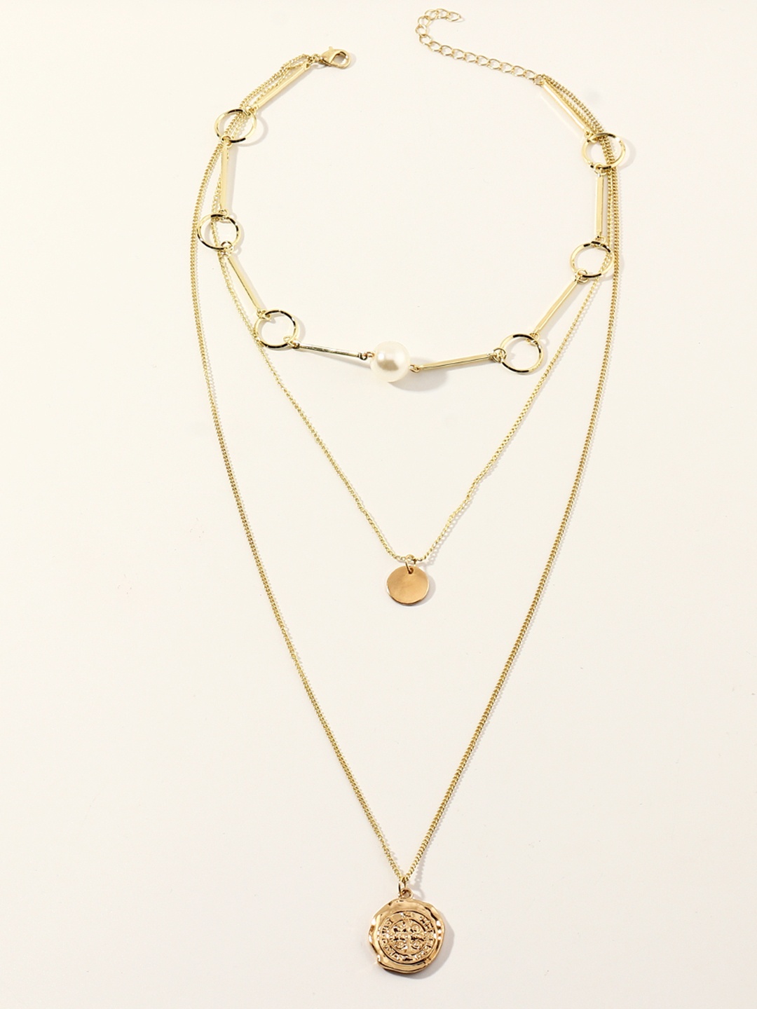 URBANIC Women Gold-Toned Multi-Layer Necklace