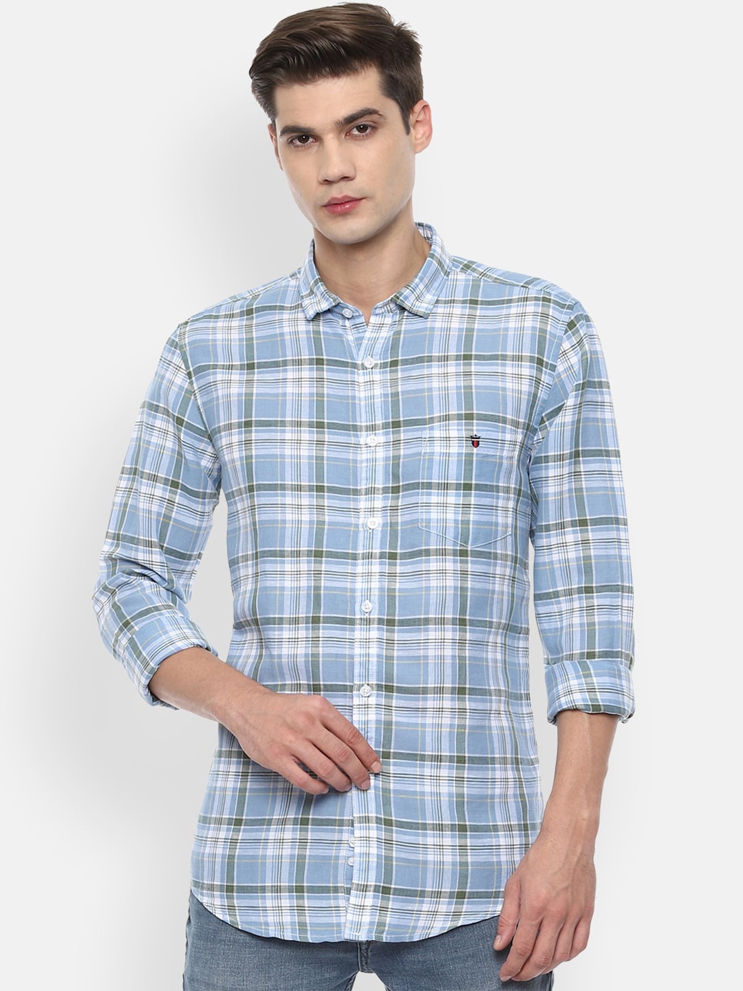 Louis Philippe Jeans Men Blue Slim Fit Tartan Checks Opaque Checked Casual Shirt
Louis Philippe Jeans Men Blue Slim Fit Tartan Checks Opaque Checked Casual Shirt
