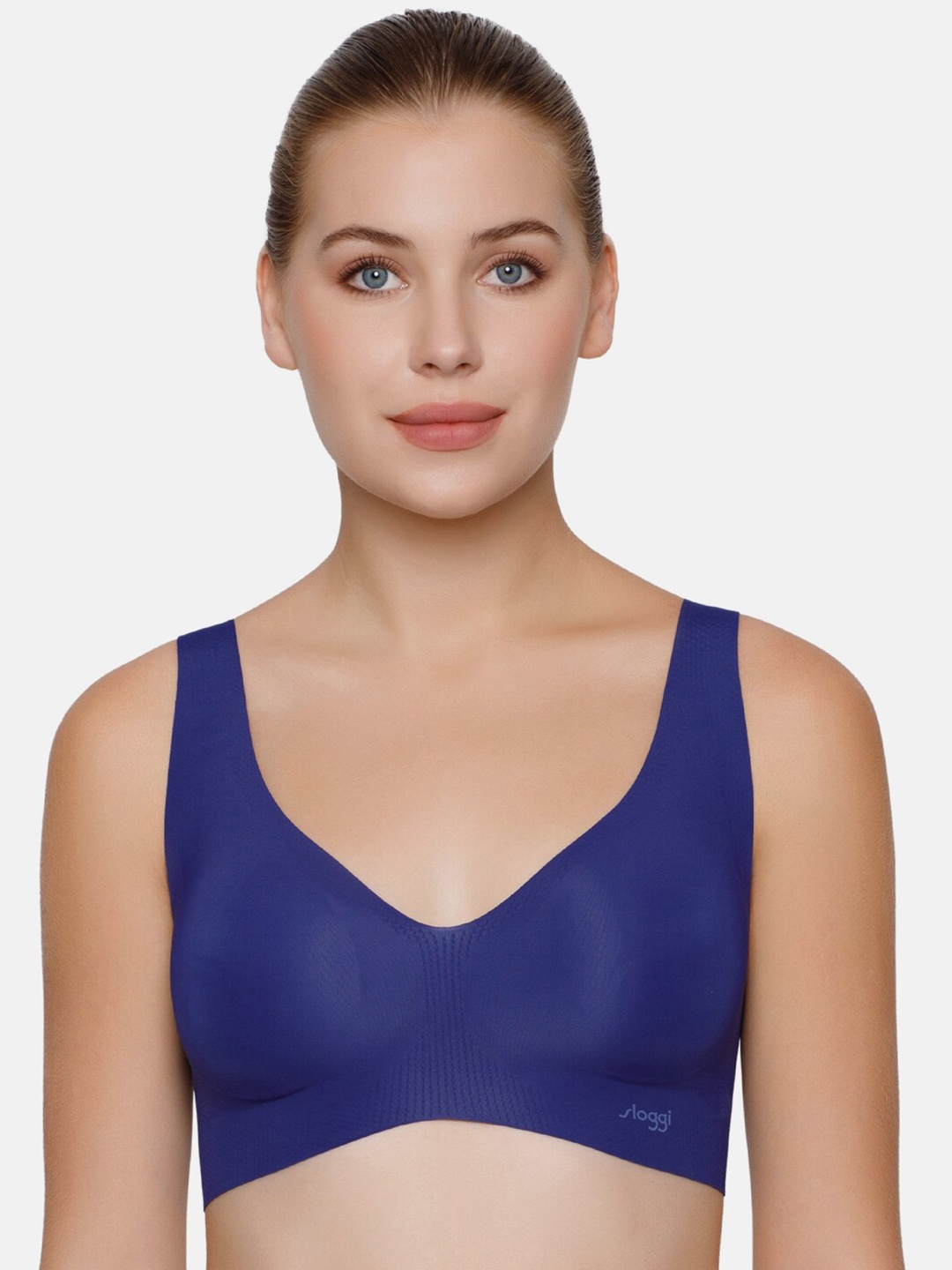 Sloggi Women Zero Feel Bralette EX Ultra Light Padded Wireless Seamless Bra, Blue
Sloggi Women Zero Feel Bralette EX Ultra Light Padded Wireless Seamless Bra, Blue