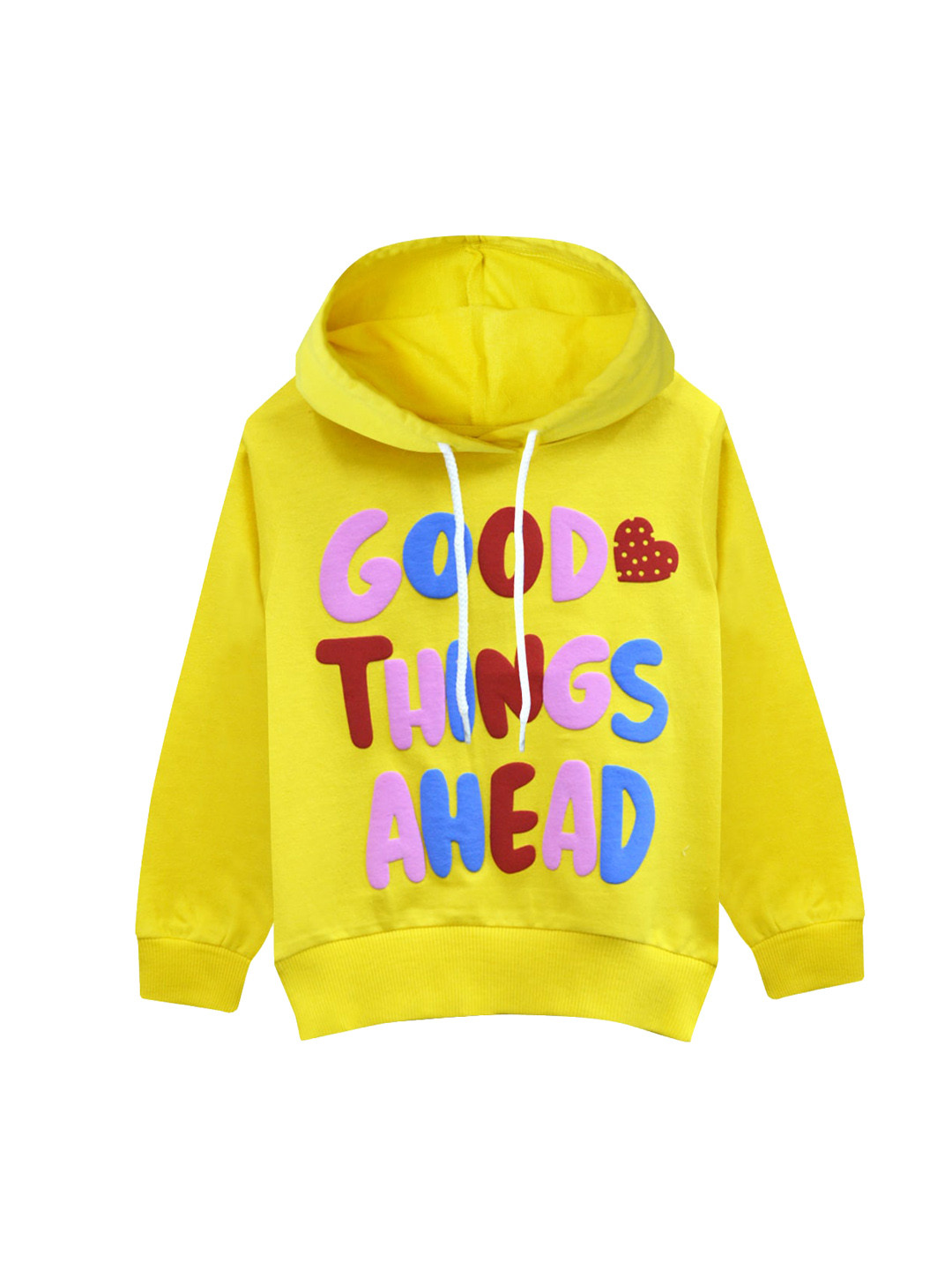A T U N Girls Yellow Printed Hooded Sweatshirt
A T U N Girls Yellow Printed Hooded Sweatshirt