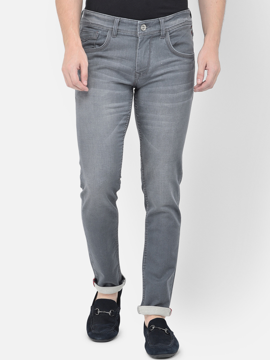 American Archer Men Grey Smart Skinny Fit Low-Rise Heavy Fade Stretchable Jeans
American Archer Men Grey Smart Skinny Fit Low-Rise Heavy Fade Stretchable Jeans