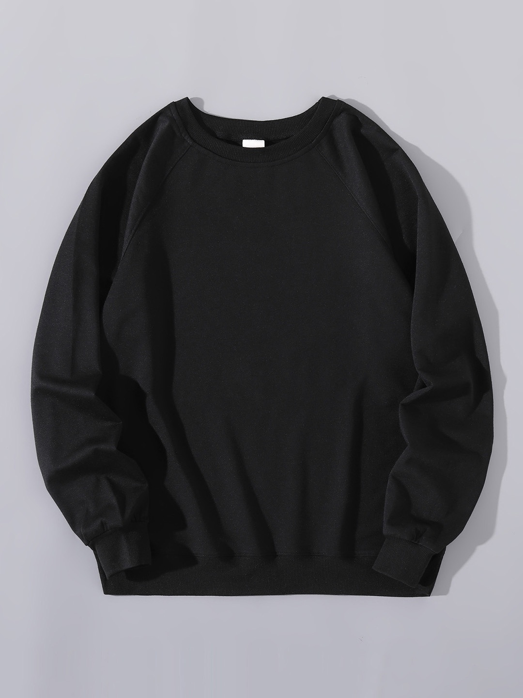 URBANIC Women Black Solid Sweatshirt