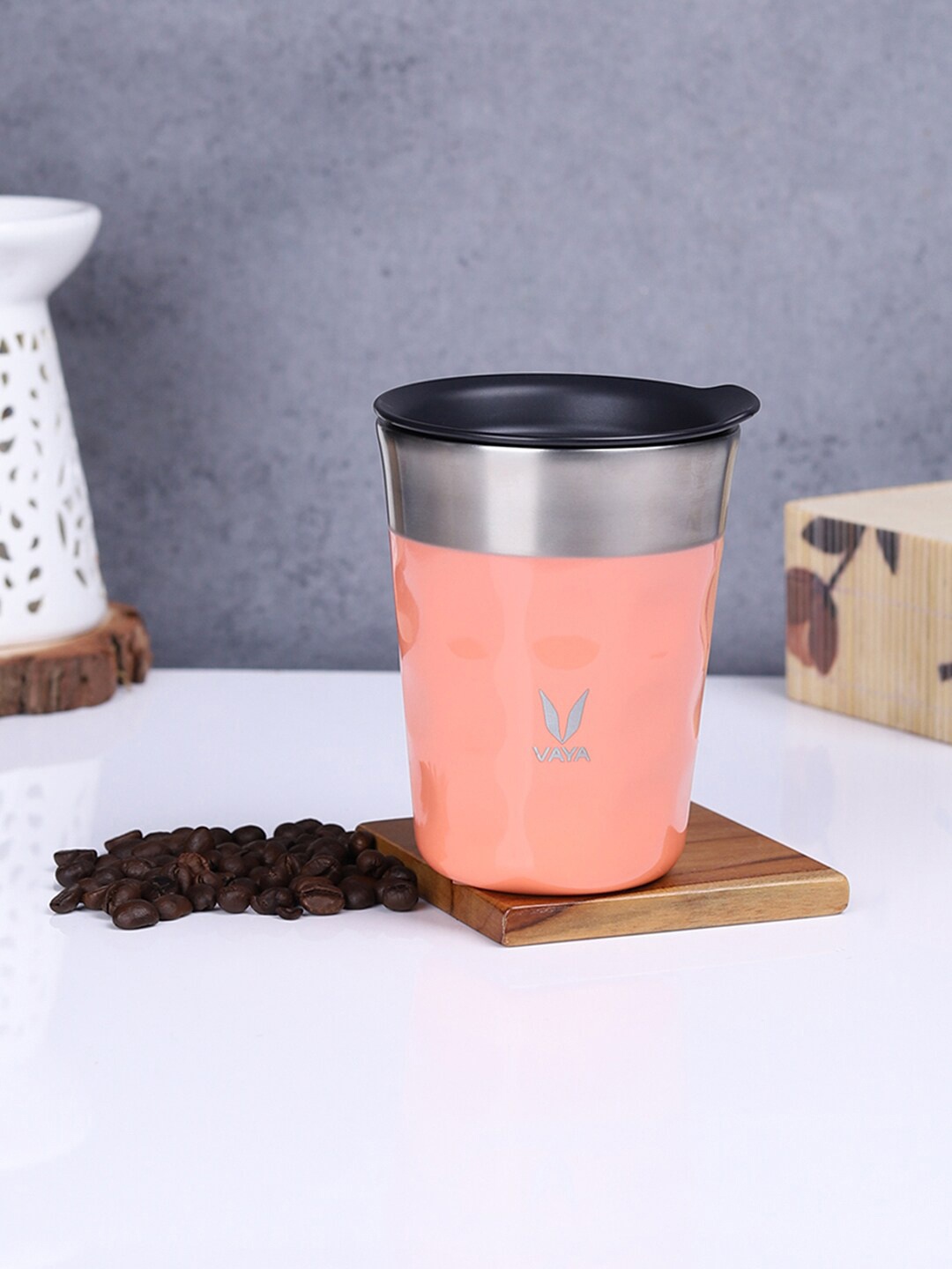 Vaya Vaya Popcup Peach Coloured 2 Pieces Insulated Stainless Steel Tumblers 250 ml
Vaya Vaya Popcup Peach Coloured 2 Pieces Insulated Stainless Steel Tumblers 250 ml