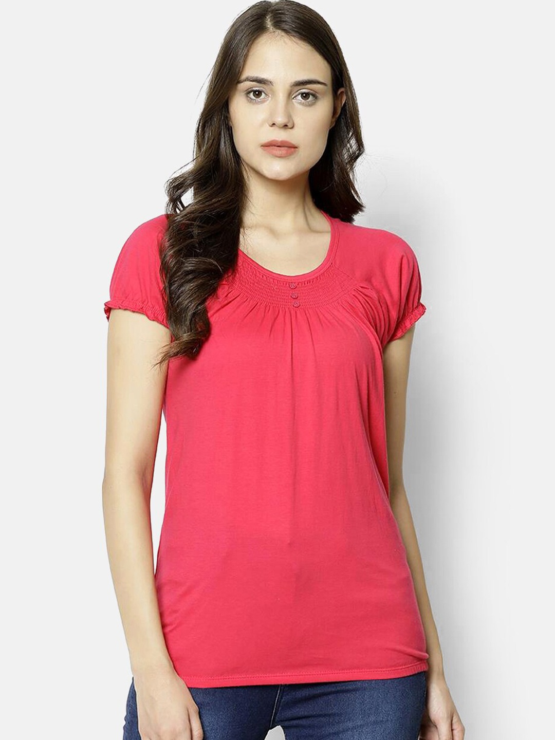 V2 Value & Variety Pink Regular Top
