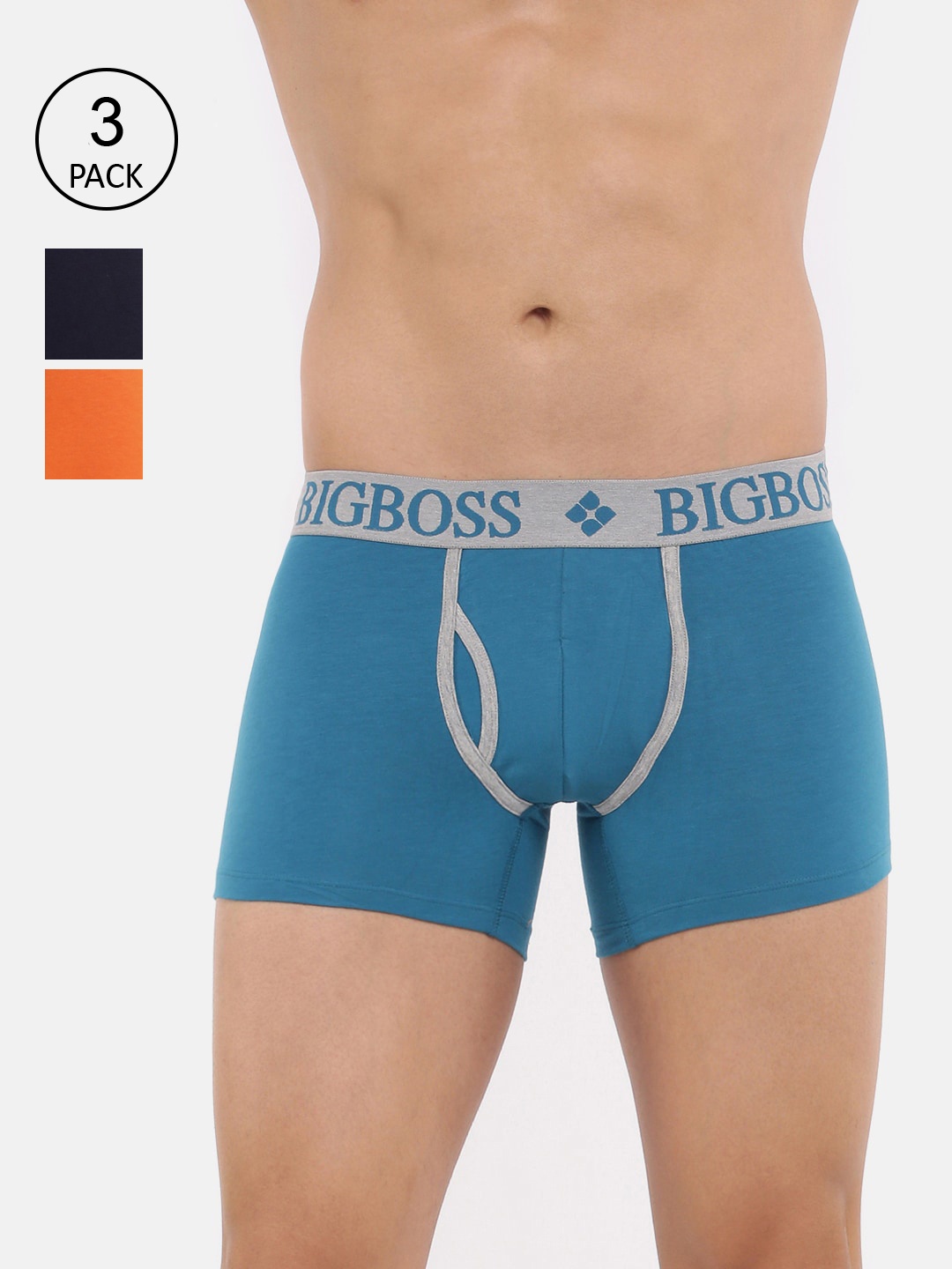 Dollar Bigboss Men Assorted Pack of 3 Super Combed Cotton Trunks MJTR-16-MACHINO-PO3-CO2
Dollar Bigboss Men Assorted Pack of 3 Super Combed Cotton Trunks MJTR-16-MACHINO-PO3-CO2