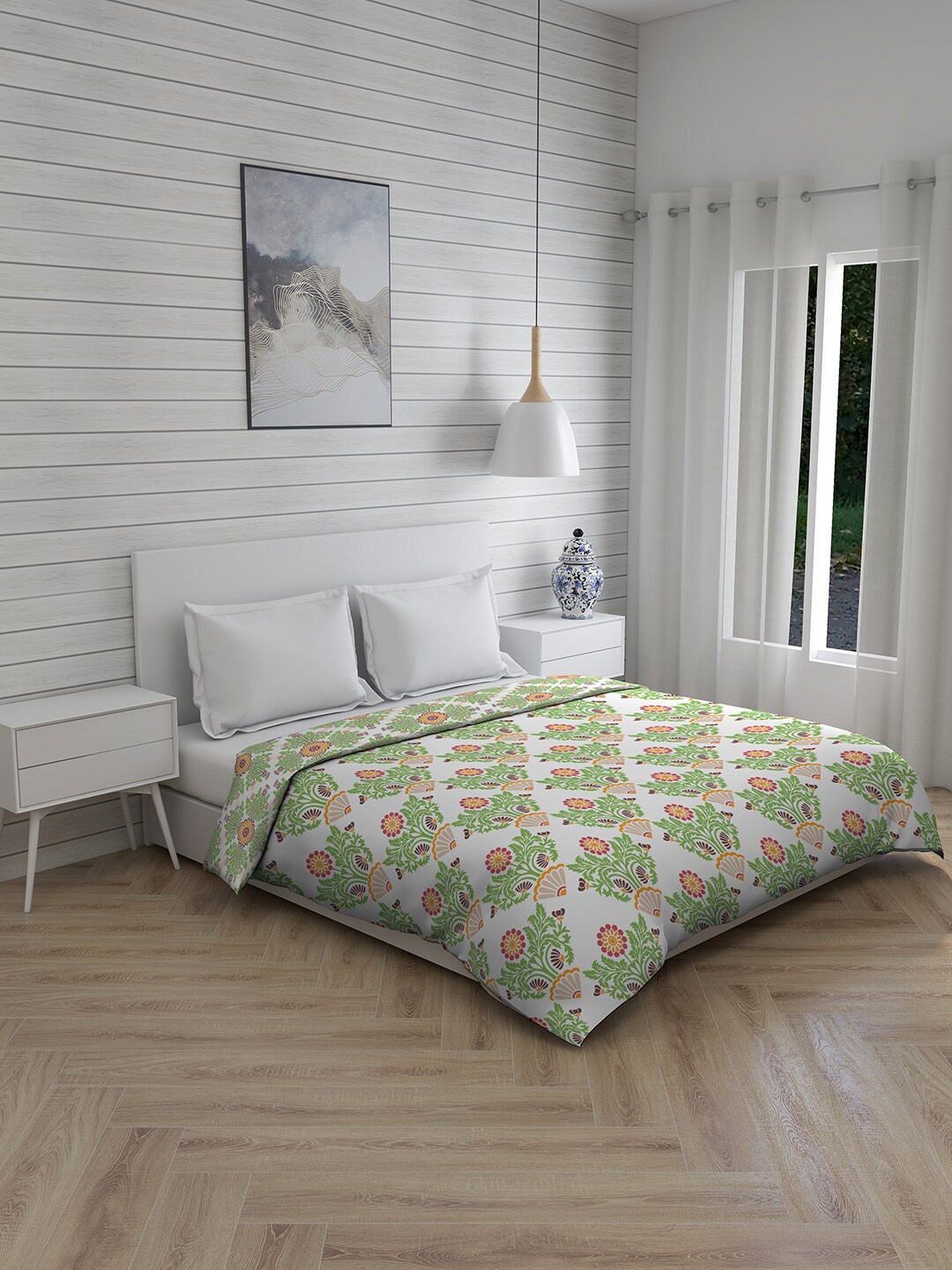 Boutique Living India Beige & Green Ethnic Motifs AC Room 120 GSM Double Bed Comforter
Boutique Living India Beige & Green Ethnic Motifs AC Room 120 GSM Double Bed Comforter