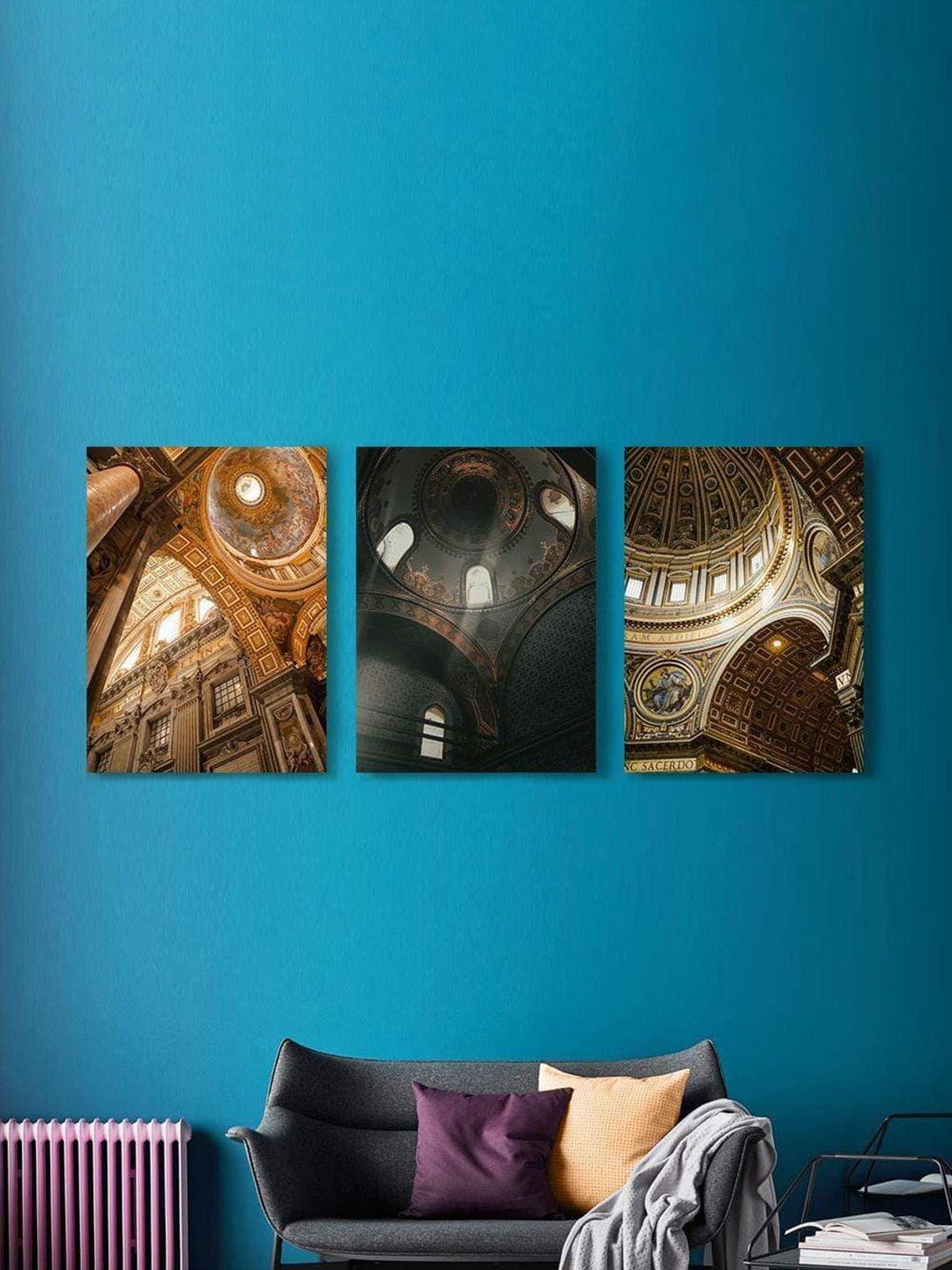 THE ARTMENT Set Of 3 Domes to Heaven Digital Printed Matte Canvas Wall Art With Frame, Multi
THE ARTMENT Set Of 3 Domes to Heaven Digital Printed Matte Canvas Wall Art With Frame, Multi