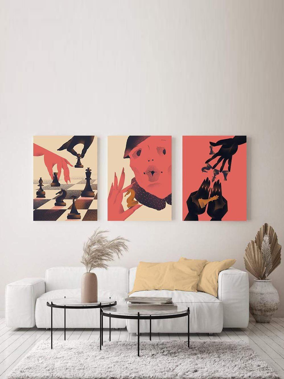 THE ARTMENT Set Of 3 Digital Printed Canvas Wall Art (Matte Finish) - Without Frame, Coral
THE ARTMENT Set Of 3 Digital Printed Canvas Wall Art (Matte Finish) - Without Frame, Coral