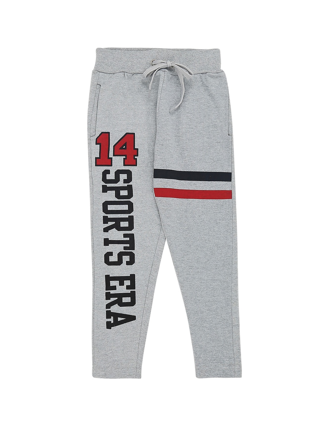 RAINE AND JAINE Boys Grey & Black Printed Track Pants