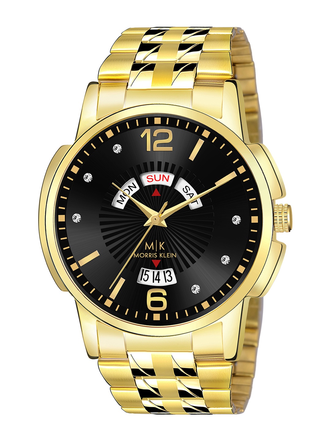 MORRIS KLEIN Men Black Dial & Black Stainless Steel Bracelet Style Straps Analogue Watch
MORRIS KLEIN Men Black Dial & Black Stainless Steel Bracelet Style Straps Analogue Watch