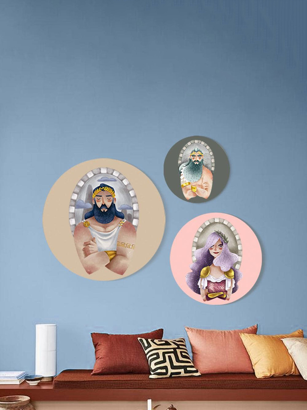 THE ARTMENT Multicoloured Set of 3 Blessings of Greek Gods Canvas Wall Arts, Multi
THE ARTMENT Multicoloured Set of 3 Blessings of Greek Gods Canvas Wall Arts, Multi