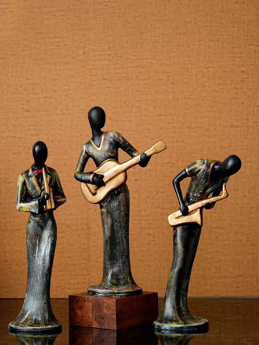 eCraftIndia Set Of 3 Grey & Black Ladies Playing Musical Instruments Handcrafted Showpiece
eCraftIndia Set Of 3 Grey & Black Ladies Playing Musical Instruments Handcrafted Showpiece
