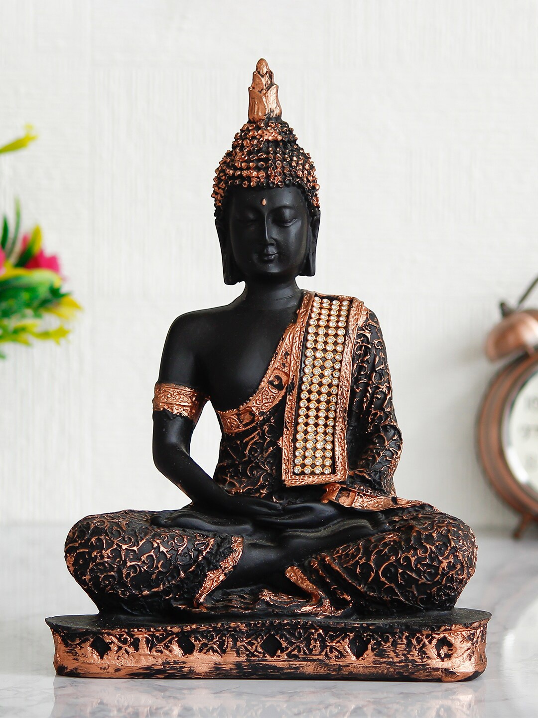 eCraftIndia Black & Copper-Toned Meditating Lord Buddha Handcrafted Decorative Showpiece
eCraftIndia Black & Copper-Toned Meditating Lord Buddha Handcrafted Decorative Showpiece