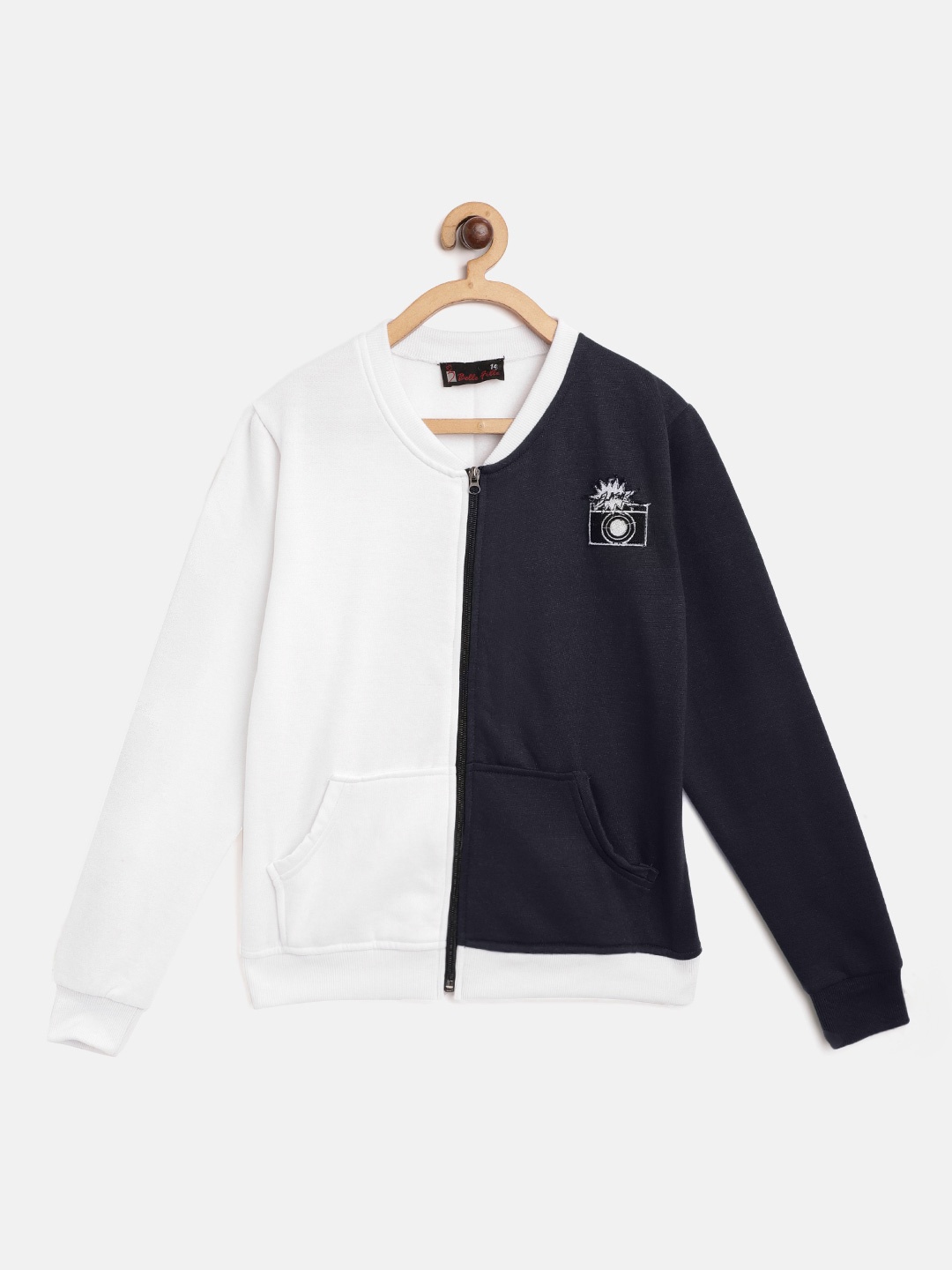 Belle Fille Unisex Kids White Navy Blue Colourblocked Fleece Lightweight Longline Open Front Jacket
Belle Fille Unisex Kids White Navy Blue Colourblocked Fleece Lightweight Longline Open Front Jacket
