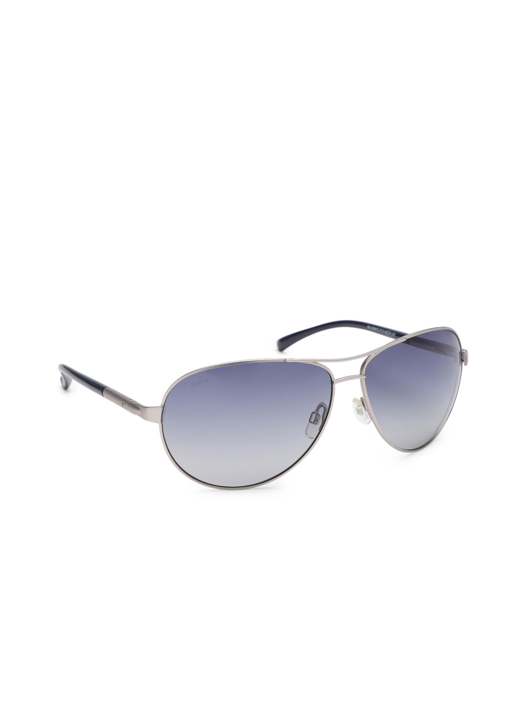 Sprint Men Blue Lens & Steel-Toned Aviator Sunglasses with Polarised Lens 12058 PL TT C1 S
Sprint Men Blue Lens & Steel-Toned Aviator Sunglasses with Polarised Lens 12058 PL TT C1 S