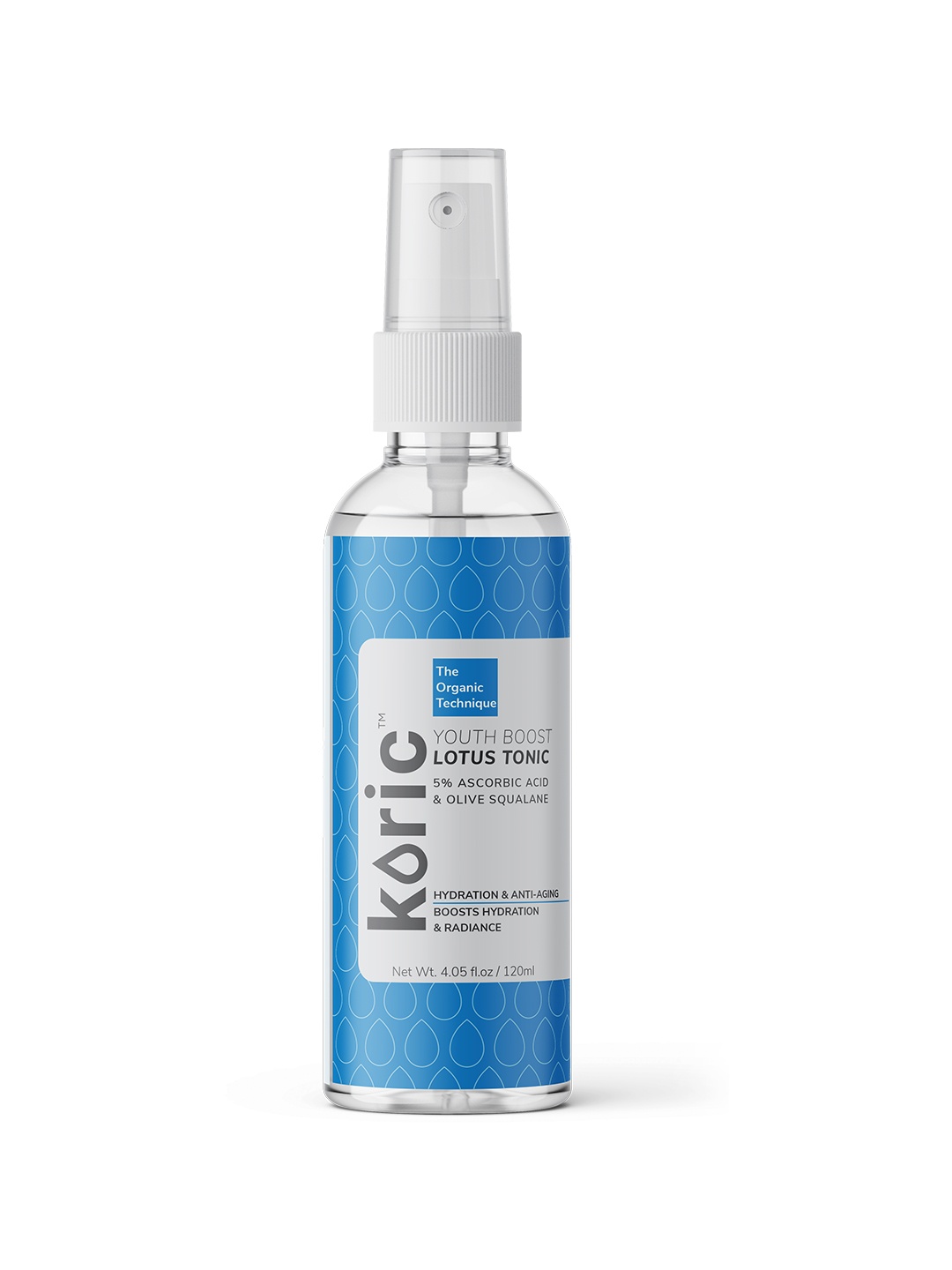 Koric Hydrating Youth Boost Lotus Tonic with 5% Ascorbic Acid & Olive Squalane 120 ml, White
Koric Hydrating Youth Boost Lotus Tonic with 5% Ascorbic Acid & Olive Squalane 120 ml, White