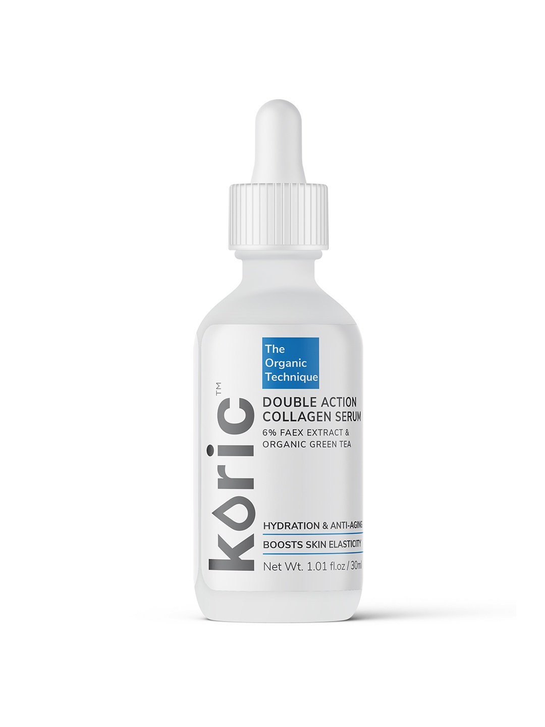 Koric Double Action Collagen Serum with 6% Faex Extract & Organic Green Tea 30 ml, Transparent
Koric Double Action Collagen Serum with 6% Faex Extract & Organic Green Tea 30 ml, Transparent