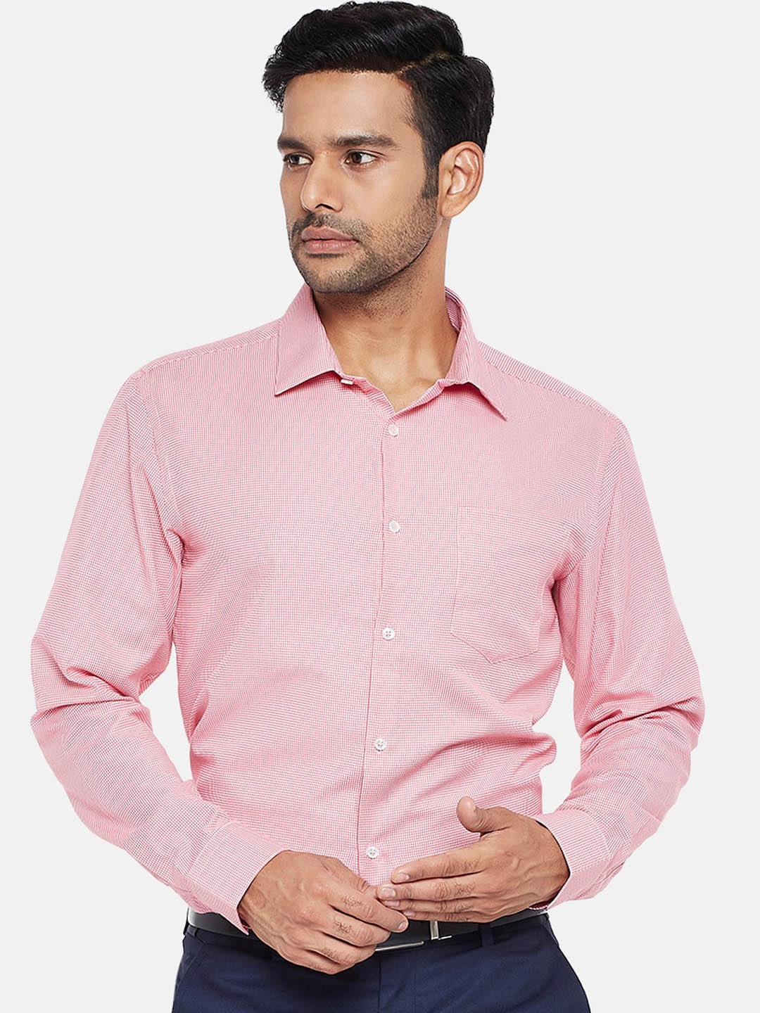 RICHARD PARKER by Pantaloons Men Coral Slim Fit Micro Checks Opaque Checked Formal Shirt
RICHARD PARKER by Pantaloons Men Coral Slim Fit Micro Checks Opaque Checked Formal Shirt