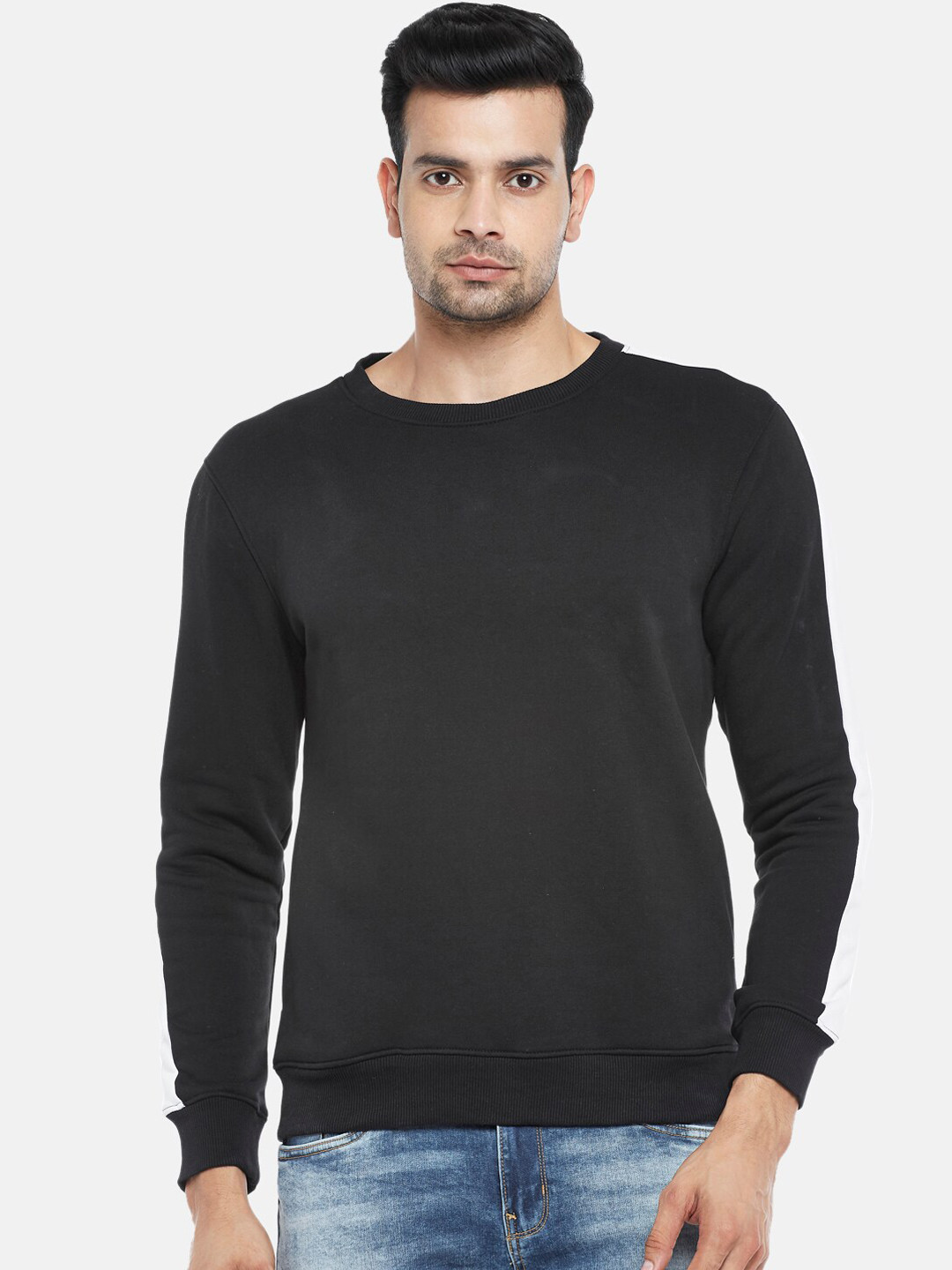 BYFORD by Pantaloons Men Black Solid Pullover Sweatshirt
BYFORD by Pantaloons Men Black Solid Pullover Sweatshirt
