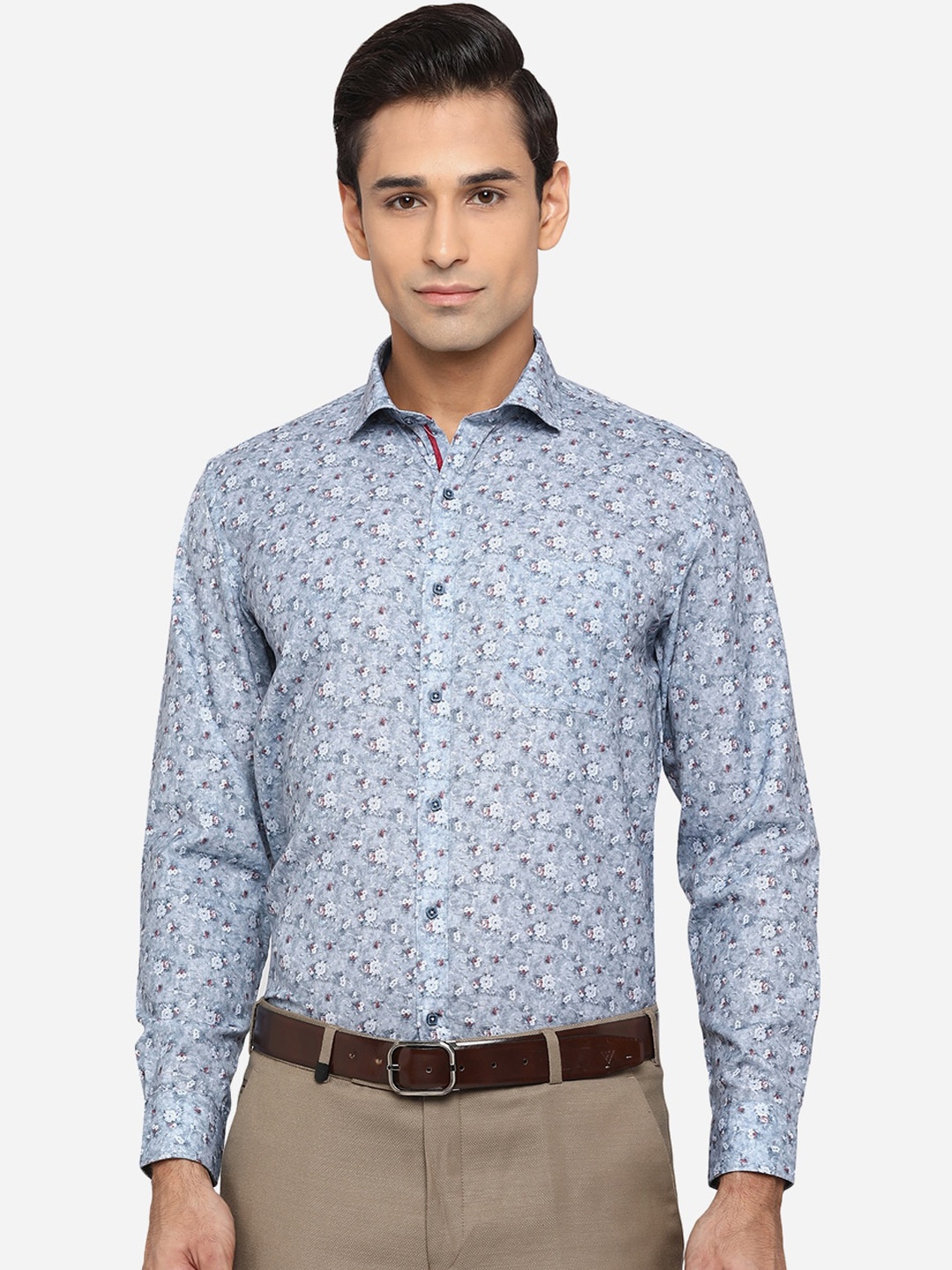Greenfibre Men Blue & White Floral Printed Classic Pure Cotton Slim Fit Formal Shirt
Greenfibre Men Blue & White Floral Printed Classic Pure Cotton Slim Fit Formal Shirt