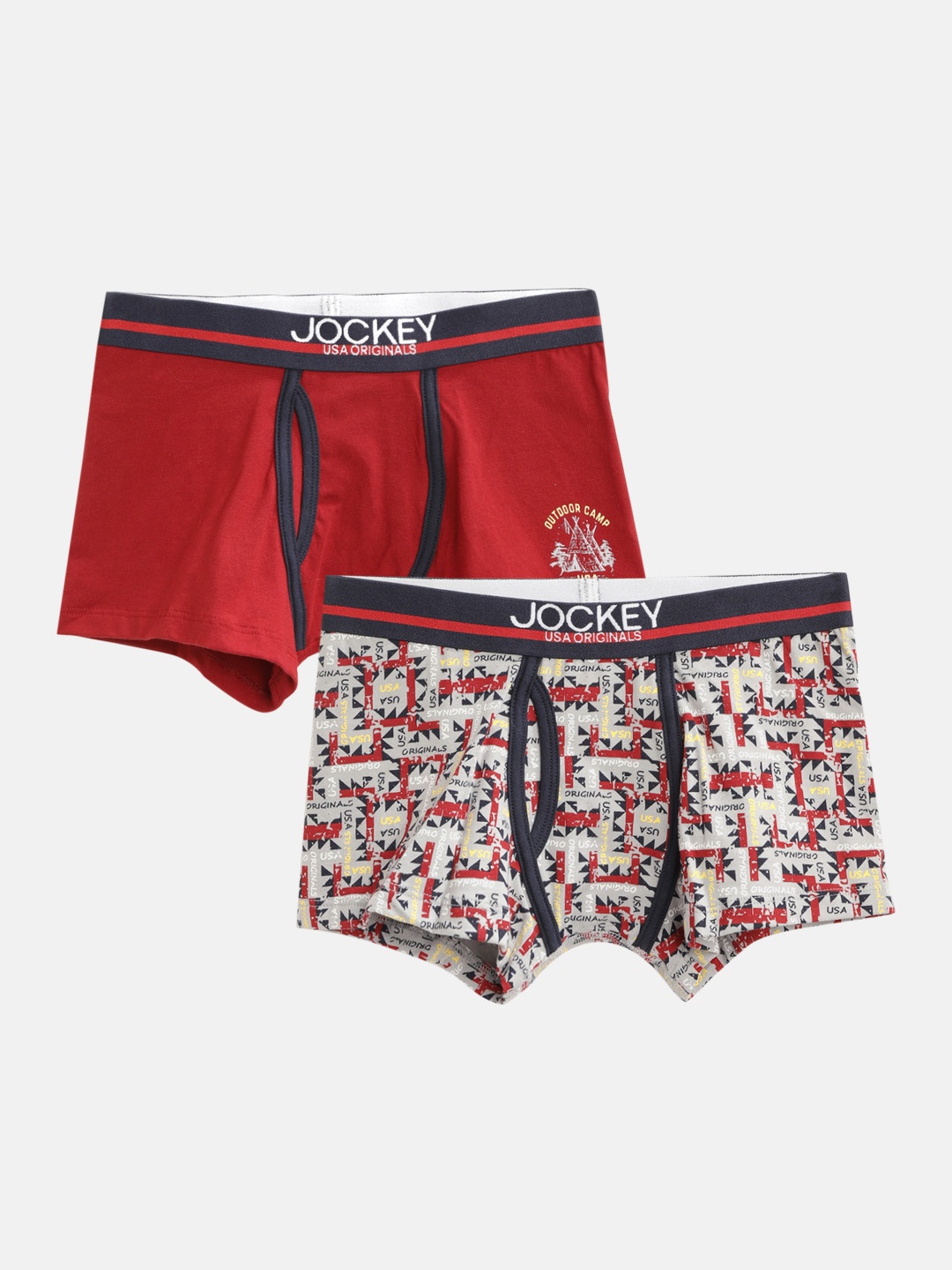Jockey Boys Pack Of 2 Super Combed Cotton Printed Trunk With Ultrasoft Waistband - UB03, Assorted
Jockey Boys Pack Of 2 Super Combed Cotton Printed Trunk With Ultrasoft Waistband - UB03, Assorted