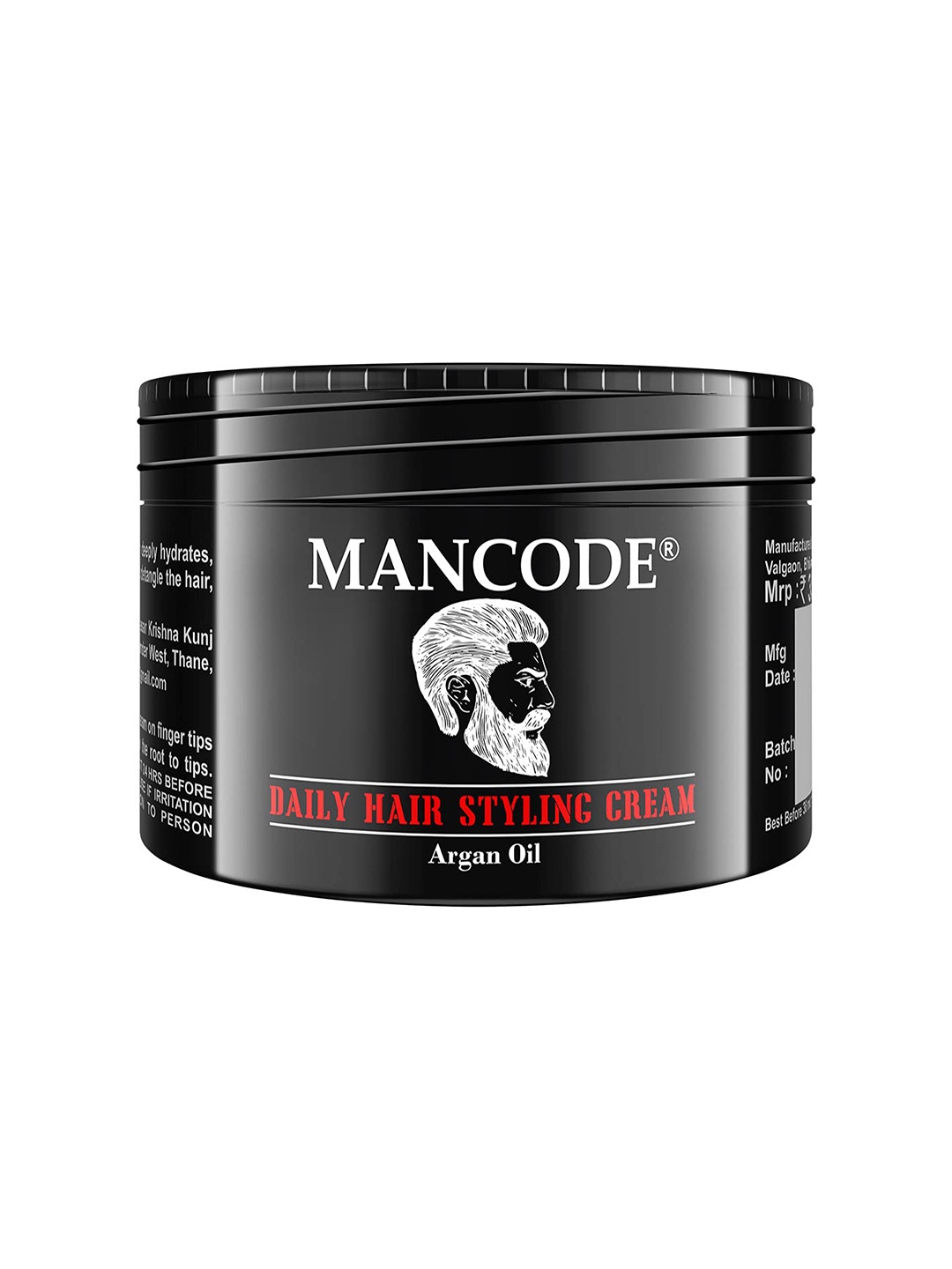 Mancode Men Daily Hair Styling Cream, 100gm, Black