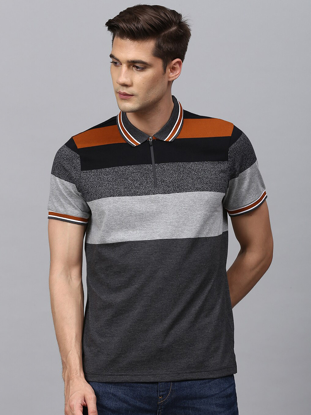 Campus Sutra Men Multicoloured Colourblocked Polo Collar Outdoor T-shirt, Multi
Campus Sutra Men Multicoloured Colourblocked Polo Collar Outdoor T-shirt, Multi