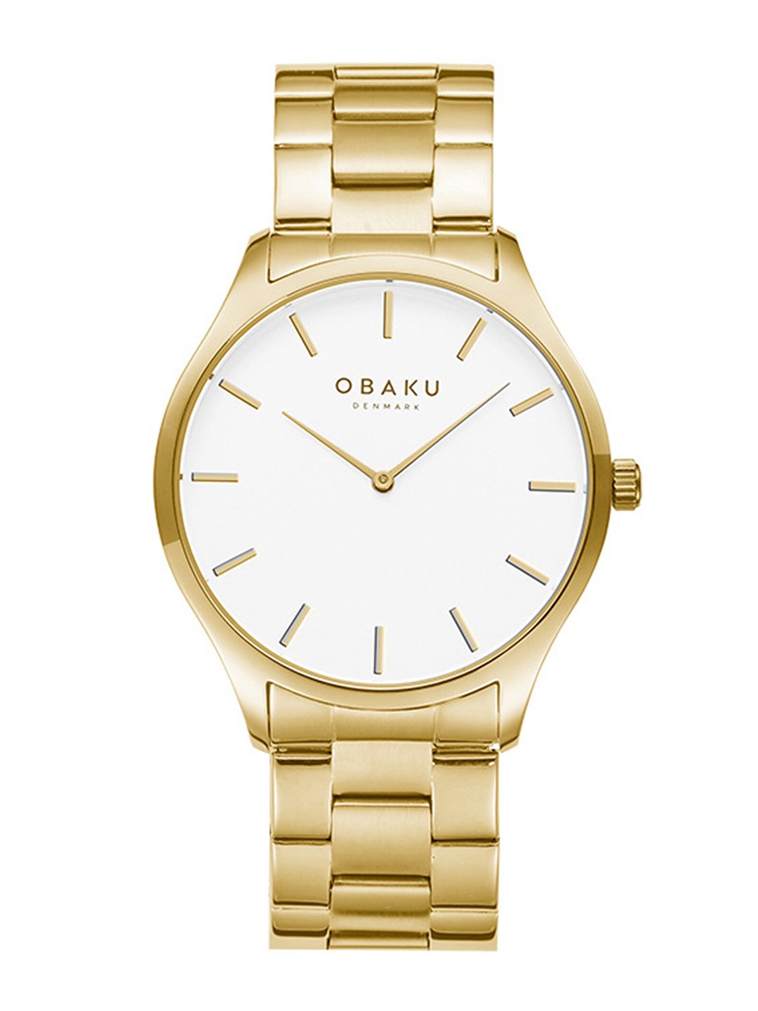 Obaku Men White Brass Embellished Dial & Gold Toned Stainless Steel Bracelet Style Straps Analogue Watch
Obaku Men White Brass Embellished Dial & Gold Toned Stainless Steel Bracelet Style Straps Analogue Watch