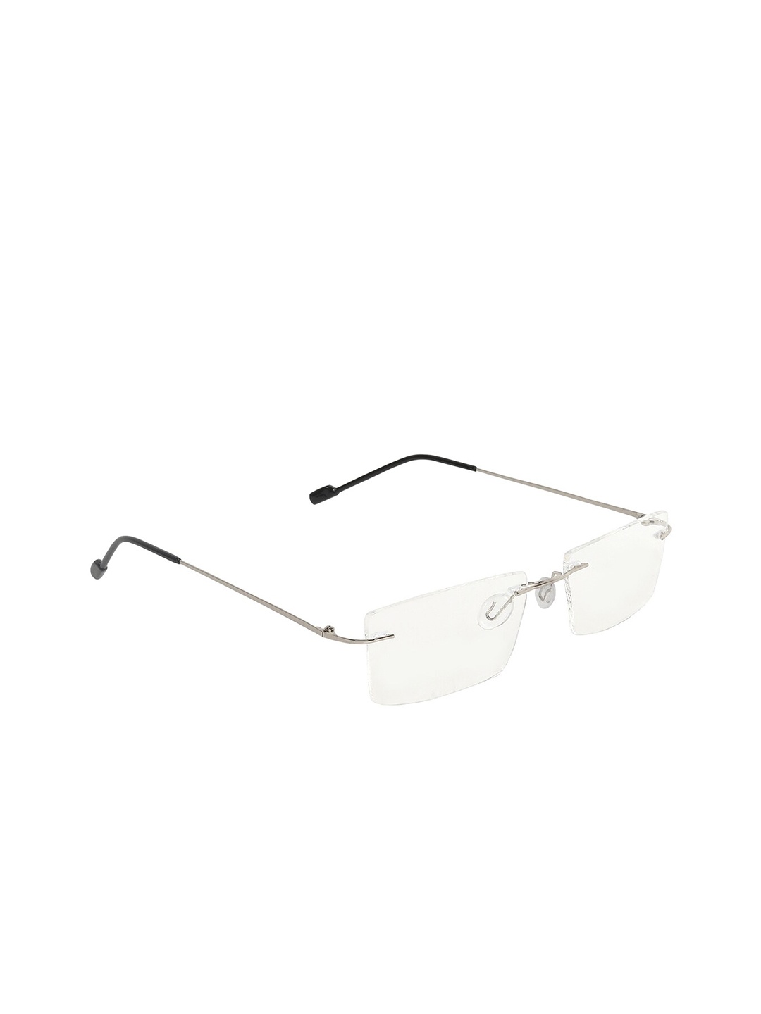 ALIGATORR Unisex Clear Lens & Gunmetal-Toned Rectangle Sunglasses with UV Protected Lens, Transparent
ALIGATORR Unisex Clear Lens & Gunmetal-Toned Rectangle Sunglasses with UV Protected Lens, Transparent